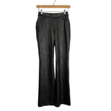 Spanx Black Faux Leather Flare Pants- Size S Petite (Inseam 31”)
