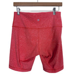Lululemon Orange Printed Biker Shorts- Size 10