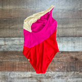 Summersalt Color Block One Shoulder Swimsuit - Size 8