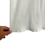 Maurice's White Ribbed Tank- Size S (see notes)