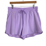 Your Personal Best Light Purple with Inner Shorts Drawstring Athletic Shorts- Size L (see notes)