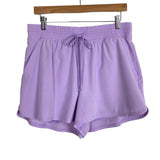 Your Personal Best Light Purple with Inner Shorts Drawstring Athletic Shorts- Size L (see notes)