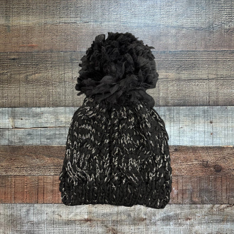 No Brand Black/Silver Sparkle Beanie