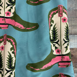 Pink Chicken Blue Cowboy Boots Ruffle Swimsuit- Size 3Y (see notes, sold out online)