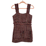 Olivaceous Tweed Mini Dress - Size S