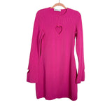Mach & Mach Pink Ribbed Heart Cut Out Dress - Size XL (Sold Out Online!)
