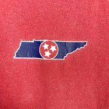 Comfort Colors Berry Red The Standard Knoxville Long Sleeve Tee- Size L (see notes)