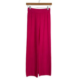 No Brand Bright Pink Textured Knit Button Detail Top and Pants Set- Size S (sold as a set)