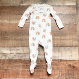 Hanna Andersson Rainbow Zip Up Footie Outfit- Size 6-12M