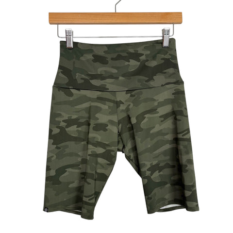 Onzie Camo Print Biker Shorts - Size S/M