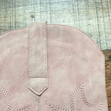 Pink Lily Blush Leather Cowgirl Boots- Size 8 (see notes)