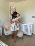 Show Me Your Mumu Pastel Striped Ruffle Sleeve Dress- Size M (sold out online)