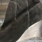 Sole Society Black Knee High Wedge Boots - Size 9.5 (See Notes)