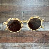 Sardine Georgie Tan Frame Sunglasses with Case