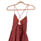 Vici Brick Front Cutout Strappy Back Dress- Size S