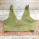 Parade Olive Plunge Bralette- Size M