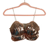 The Sang Rose Gold Two Piece Tulle Skirt Set - Size S (sold out online)