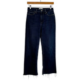 Paige Dark Wash Frayed Hem Leenah Ankle Jeans- Size 26 (Inseam 26.5”)