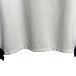Zara Trafaluc White/Black Side Zipper Top - Size S (See Notes)