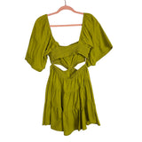 Free People Lime Side and Back Cutout Dress- Size S