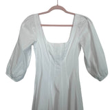STAUD White Puff Sleeve Dress- Size 0