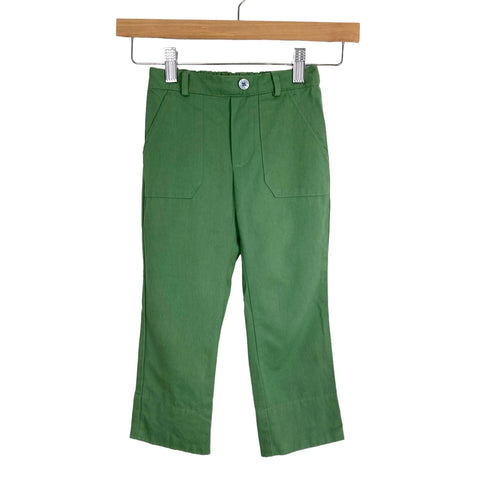Oso & Me Green Adjustable Waist Dress Pants- Size 4