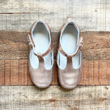 L'Amour Rose Gold Leather T-Bar Flats- Size 12 (see notes)