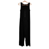 Hatch Maternity Black Button Front Jumpsuit- Size 3 (L-10/12)