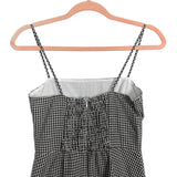 O.p.t Black and White Smocked Back Dress NWT- Size 0