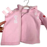 Widgeon Pink H Polartec Fleece Hooded Jacket- Size 12M (see notes)