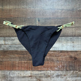 Vix Paula Hermaanny Black with Green Bikini Bottoms- Size S