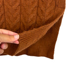 525 Brown Cable Knit Sweater - Size XS/S