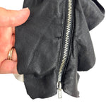 Zara Trafaluc White/Black Side Zipper Top - Size S (See Notes)
