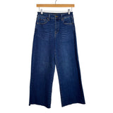 JBD Wide Leg Raw Hem Dark Wash Jeans - Size 27 (Inseam 29")