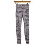 Lululemon Purple Camo Ribbed Leggings - Size 4 (Inseam 27")
