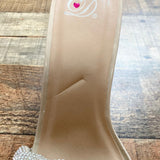 Heart in D Braided Rhinestone Strap Block Heeled Sandals- Size 7.5