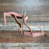 Windsor Pink Sparkle Glitter Heeled Sandals- Size 6 (see notes)