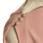 Gracia Blush Shoulder Button Detail Asymmetrical Sleeveless Poncho Top- Size L