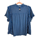 Free People Blue Le Feemee Top - Size S