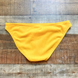 Xhilaration Yellow Textured Bikini Bottoms- Size M (we have matching top)