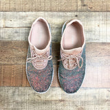 Forever Multicolor Glitter Slip On Sneakers- Size 7 (see notes)