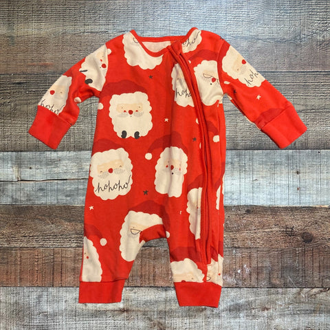 Next Baby Red Santa Zip Up Outfit- Size NB