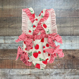Sal & Pimenta Strawberry/Gingham Swimsuit - Size 3T