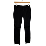DL1961 Black Ripped Knee Raw Hem Margaux Instasculpt Ankle Skinny Jeans- Size 26 (Inseam 28”)