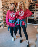 Southern Made Tees Berry Stars and Holly Long Sleeve Tee- Size M (see notes - sold out online)