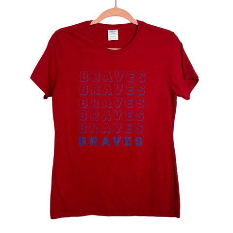 Port & Company Red Braves Tee - Size S