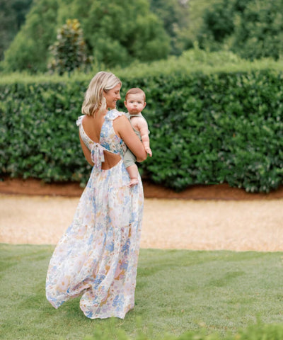 Aakaa Floral Back Tie Dress NWT- Size M – The Saved Collection Aakaa Floral Back Tie Dress NWT- Size M – The Saved Collection