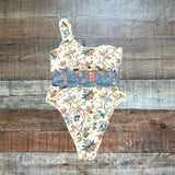 Cupshe Tranquility Seaweed One Shoulder Sash One Piece Swimsuit NWT - Size S (Sold Out Online)