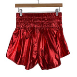 Peach Love Red Metallic Skort- Size S