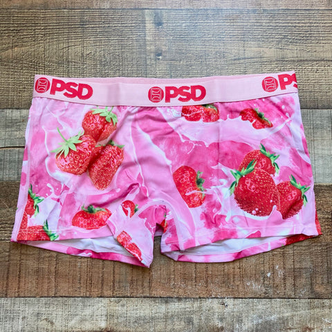 PSD Strawberries and Cream Boy Shorts Underwear NWT- Size XL
